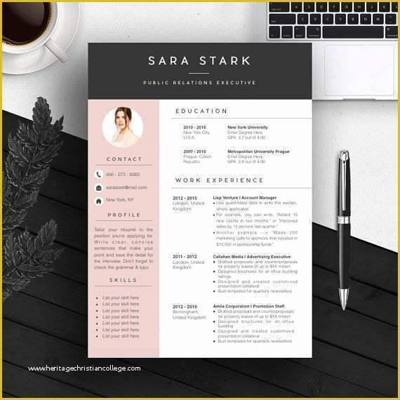 Free Creative Resume Templates Of Professional Cv Template Bundle