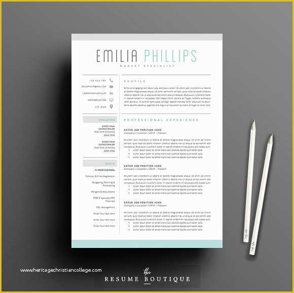 Free Creative Resume Templates Of Resume Template 4 Page Pack