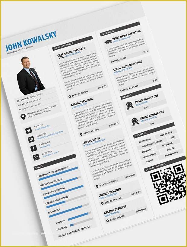 Free Creative Resume Templates Pdf Of 10 New Fashion Resume Cv Templates for Free Download