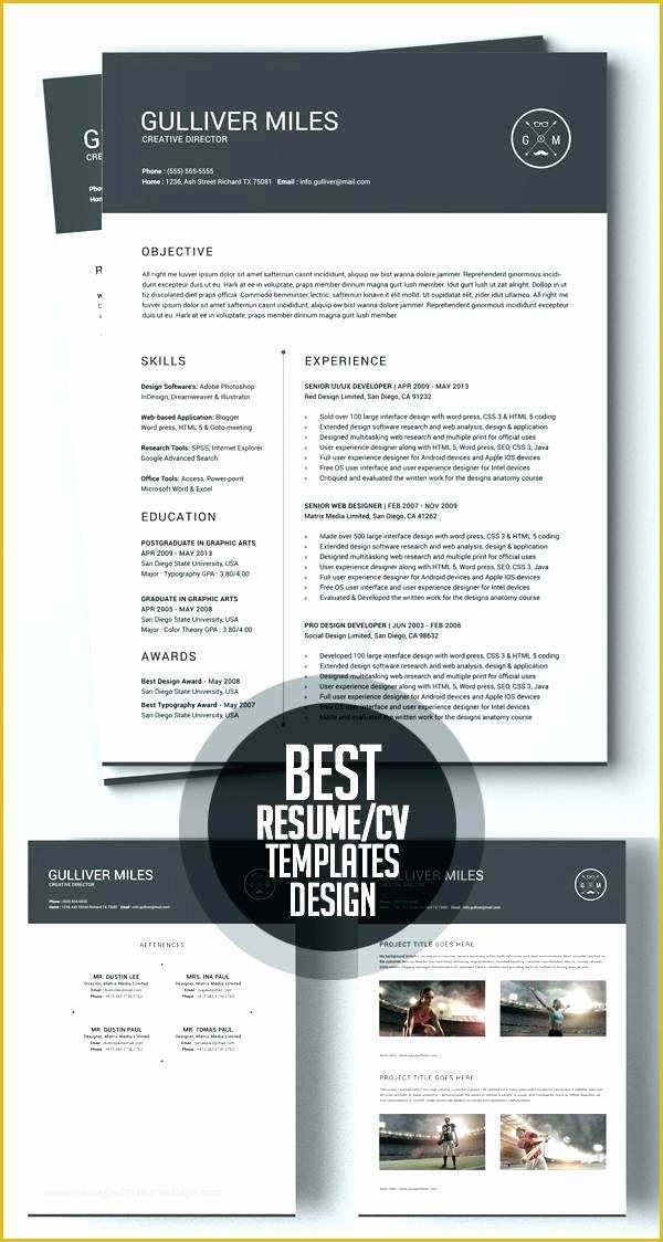 Free Creative Resume Templates Pdf Of Best Resume Design Templates top Creative Resumes Creative
