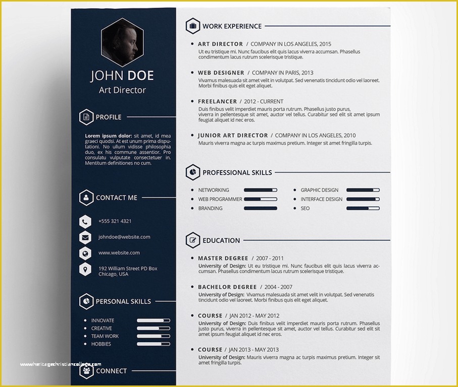 Free Creative Resume Templates Pdf Of Free Creative Resumé Template by Daniel Hollander