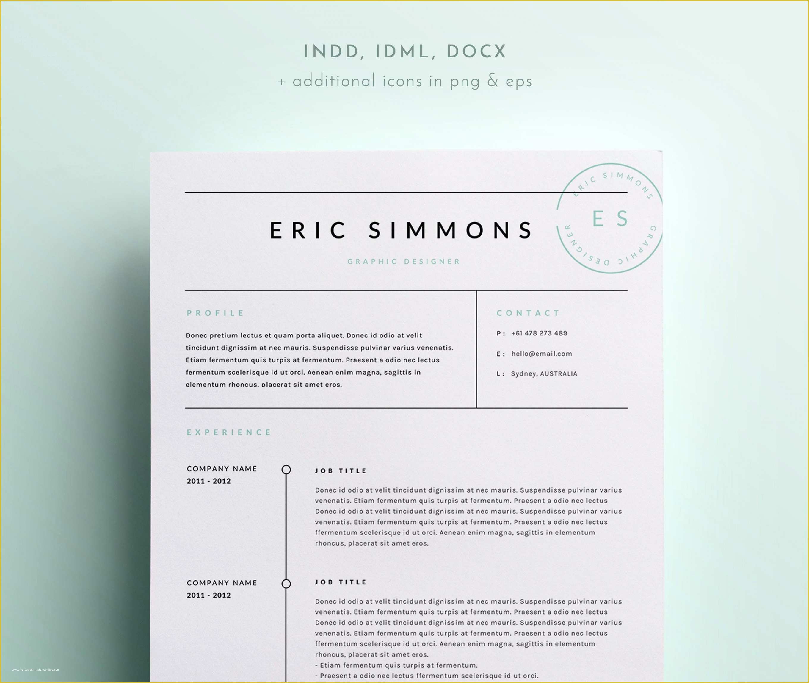 Free Creative Resume Templates Pdf Of Fresh Creative Resume Template Indesign Resume Ideas