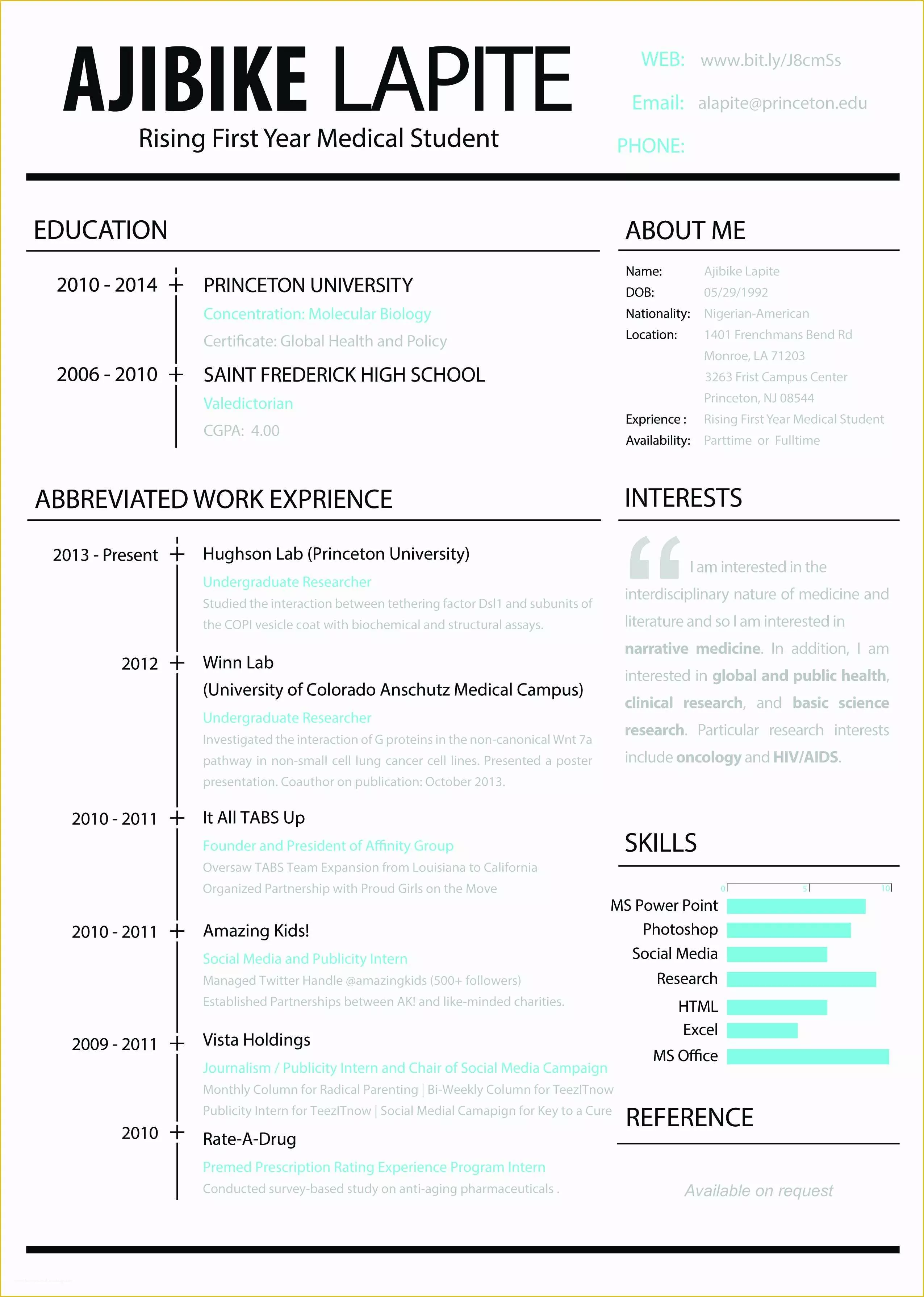 60 Free Creative Resume Templates Pdf