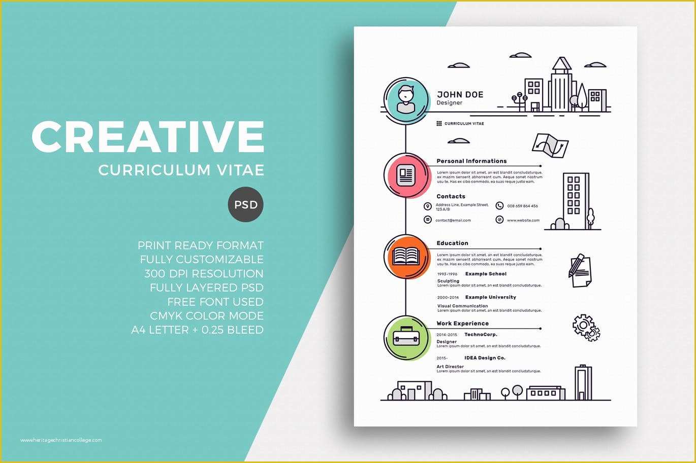 Free Creative Resume Templates Word Of 50 Best Cv & Resume Templates Of 2019