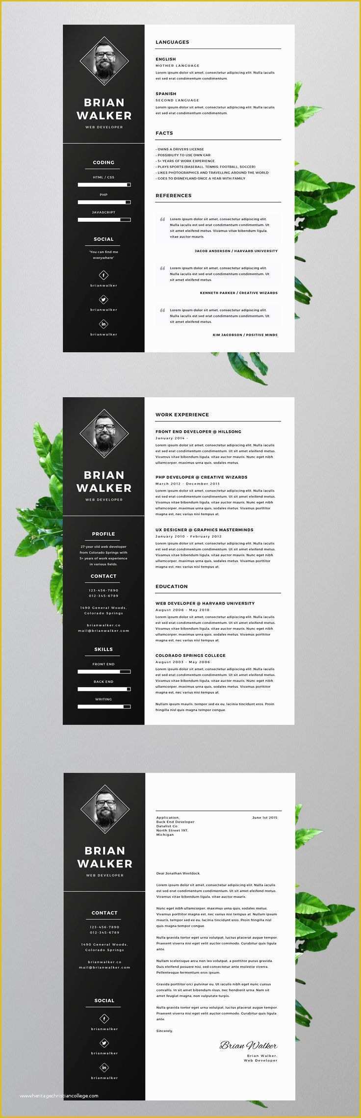 Free Creative Resume Templates Word Of Best 25 Free Creative Resume Templates Ideas On Pinterest