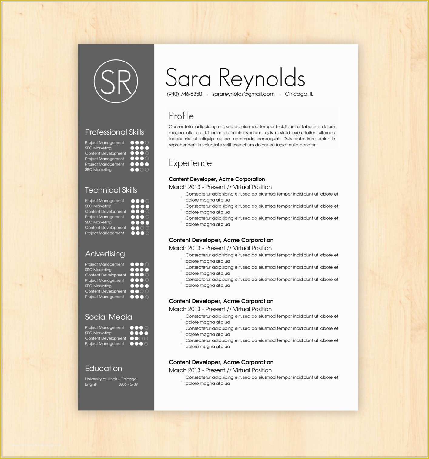 Free Creative Resume Templates Word Of Creative Resume Templates Free Download Microsoft Word