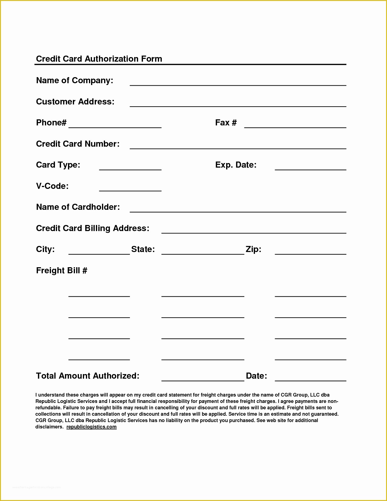 Free Credit Card Authorization form Template Word Of Business Templates Credit Card Authorization form Full