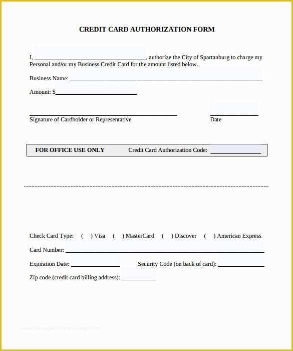 Free Credit Card Authorization form Template Word Of Credit Card Authorization form 9 Download Free