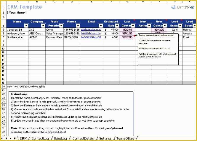 Free Crm Excel Template Of 12 order Tracking Excel Template Exceltemplates