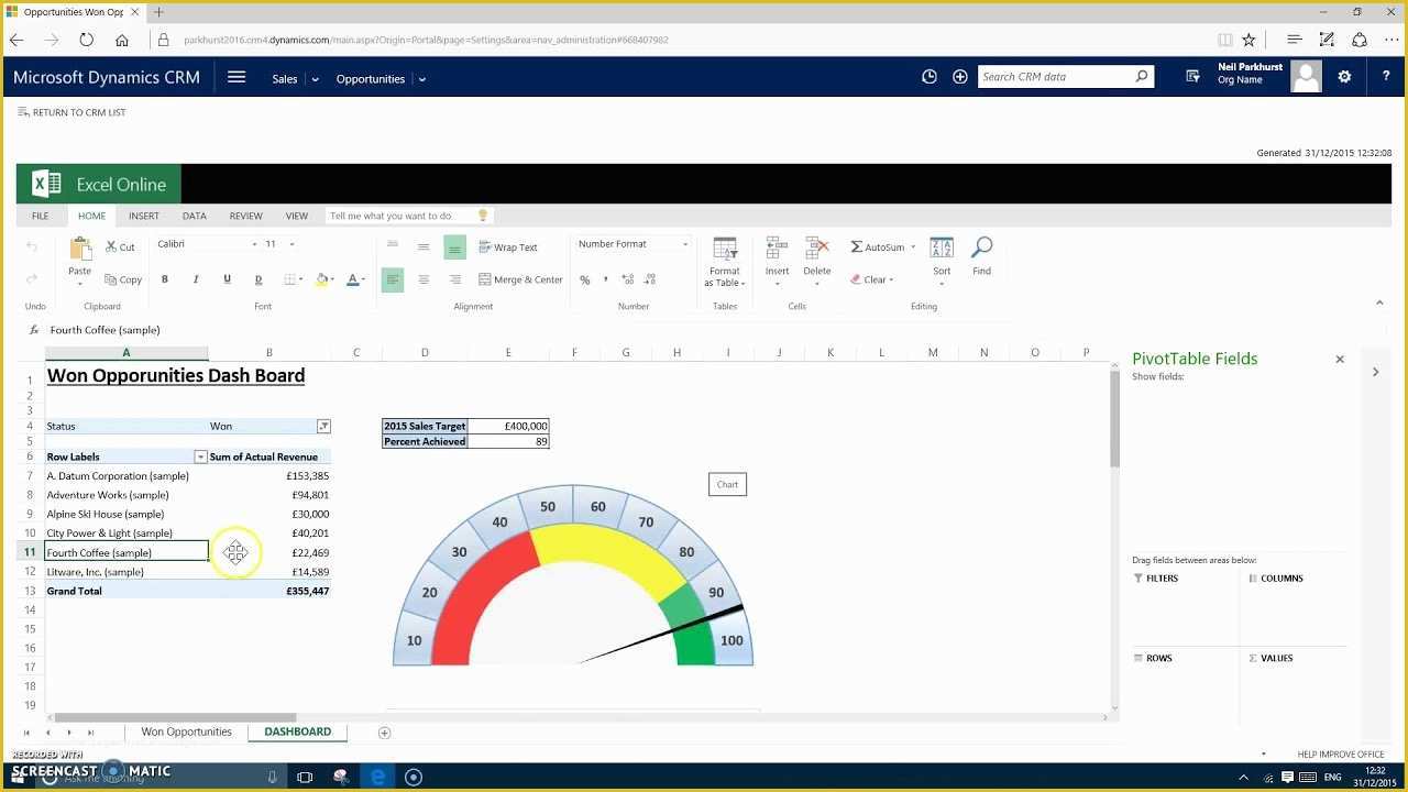 Free Crm Excel Template Of Demo Crm 2016 Excel Templates