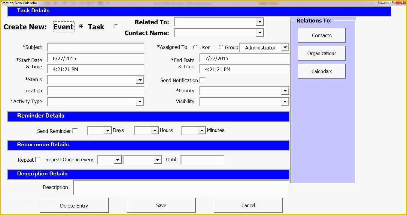 Free Crm Excel Template Of Free Crm Excel Template Templates Station