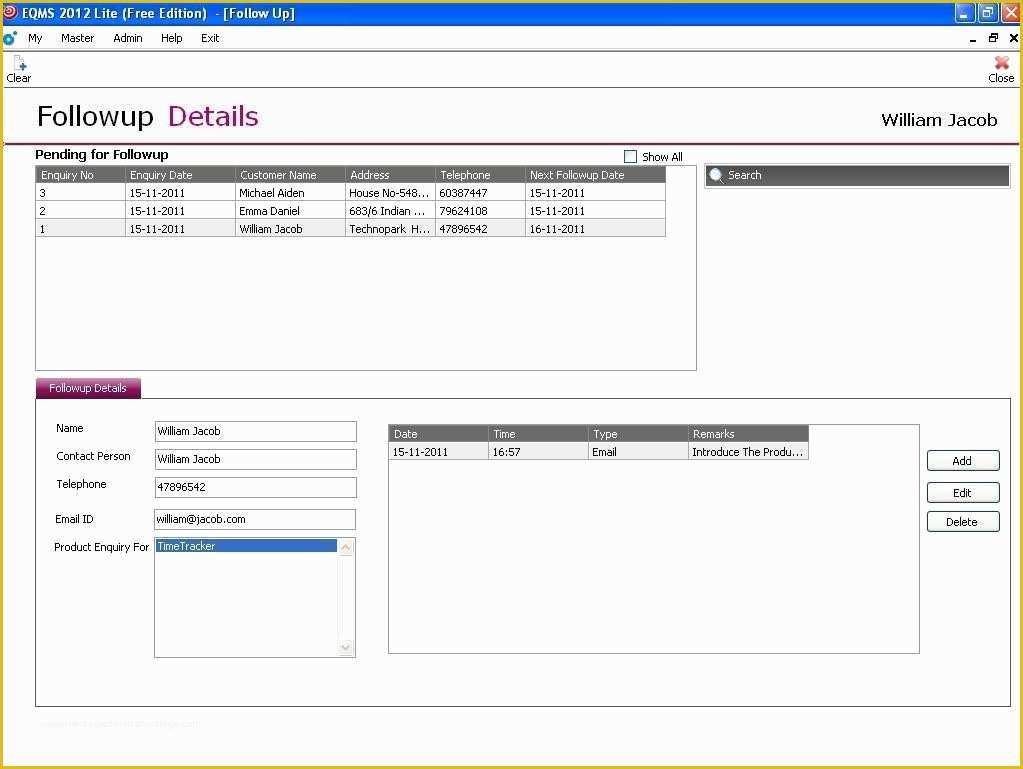 Free Crm Excel Template Of Freeware Download Free Excel Crm Sheet Template