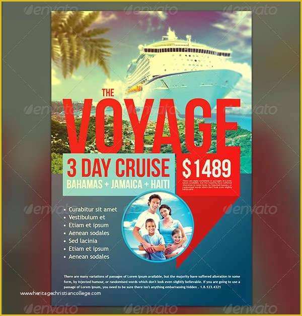 Free Cruise Ship Flyer Template Of 10 Cruise Flyers Printable Psd Ai Vector Eps format