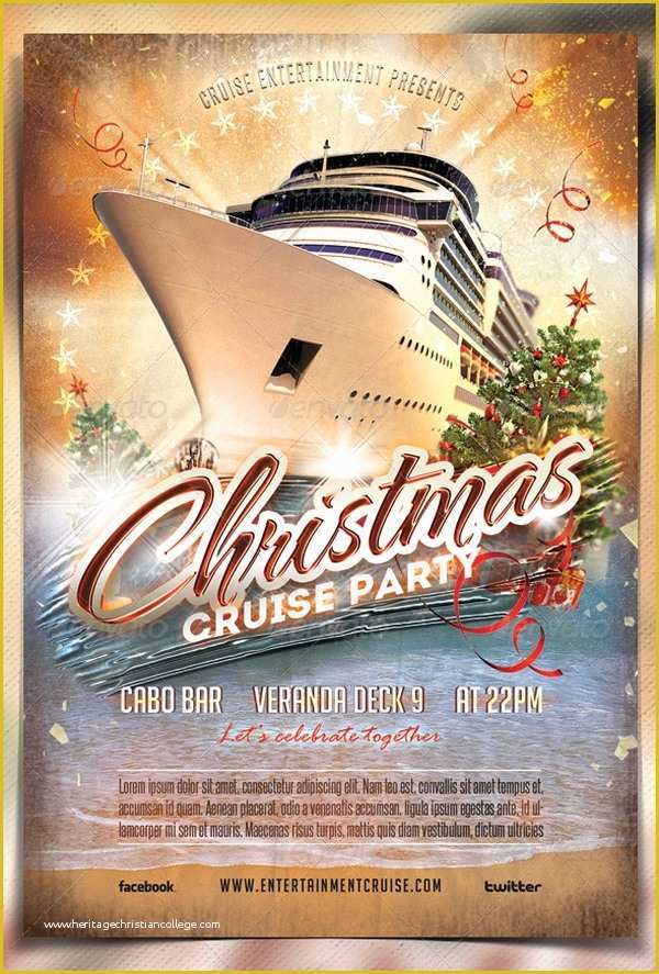 Free Cruise Ship Flyer Template Of 18 Cruise Flyers Psd Ai Word Eps Vector