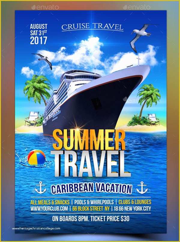 Free Cruise Ship Flyer Template Of 23 Cruise Flyer Templates Free Psd Vector Eps Png Ai