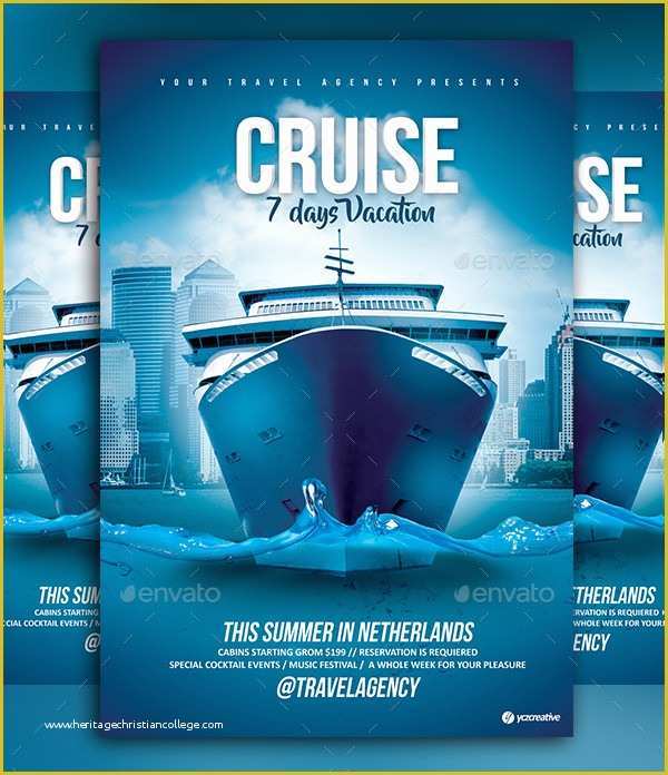 Free Cruise Ship Flyer Template Of Cruise Flyer Template 17 Free &amp; Premium Designs Download