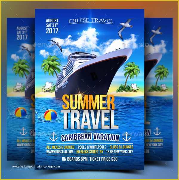 Free Cruise Ship Flyer Template Of Cruise Flyer Template 17 Free & Premium Designs Download