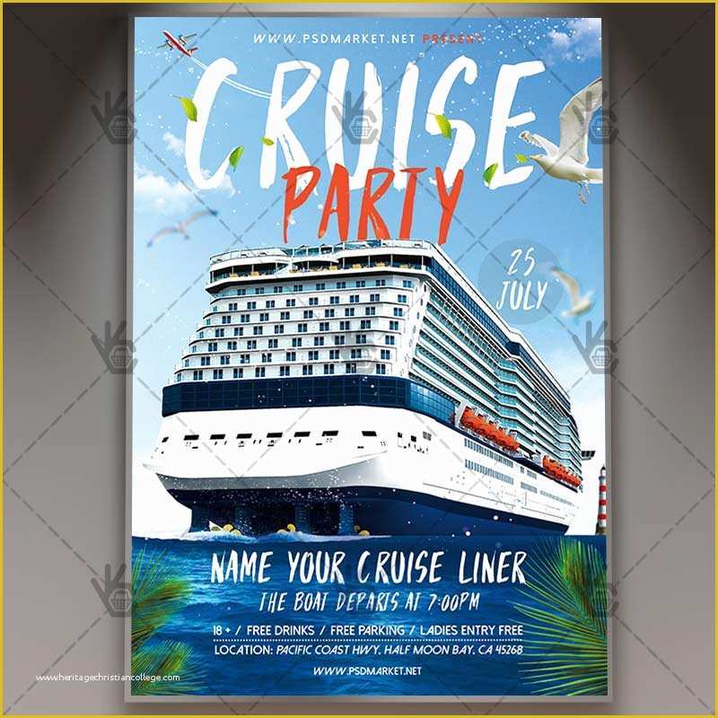 Free Cruise Ship Flyer Template Of Cruise Flyer Template Free Cruise Flyer Psd