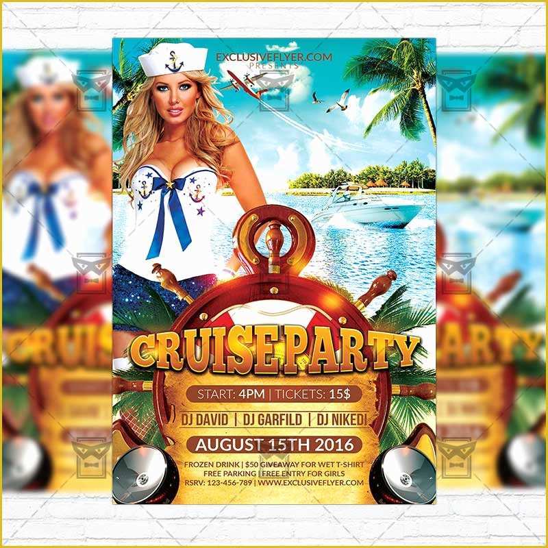 Free Cruise Ship Flyer Template Of Cruise Party – Premium Flyer Template Instagram Size