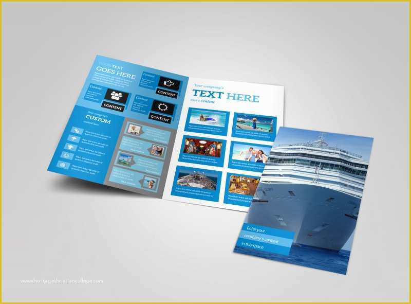 Free Cruise Ship Flyer Template Of Cruise Ship Getaway Bi Fold Brochure Template
