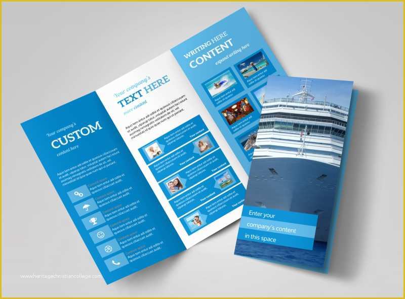 Free Cruise Ship Flyer Template Of Cruise Ship Getaway Brochure Template