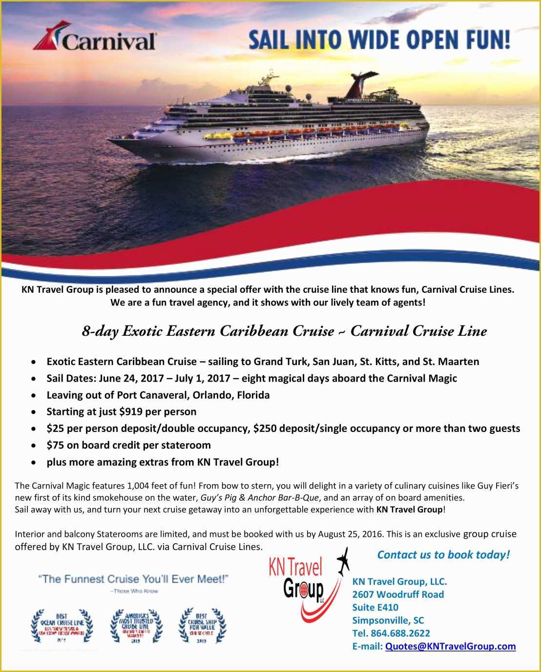 Free Cruise Ship Flyer Template Of Florida Resident Cruise Deals Carnival – Lamoureph Blog