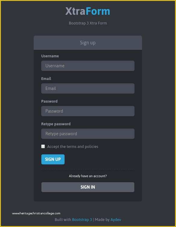 Free Css Templates for Registration form Of 19 HTML5 Signup &amp; Registration forms – Free HTML Css