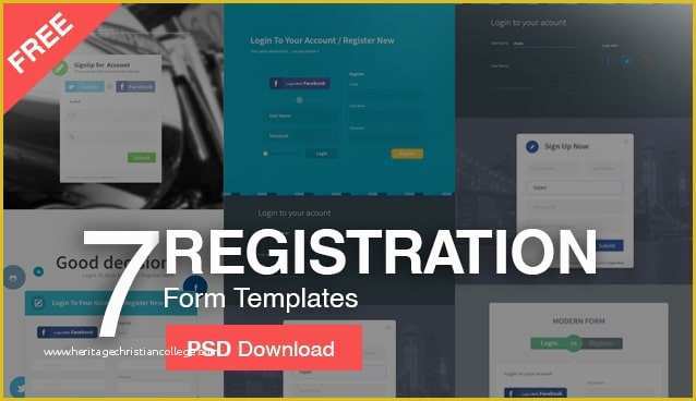 Free Css Templates for Registration form Of 7 Free Registration form Templates Psd Freebie No 108