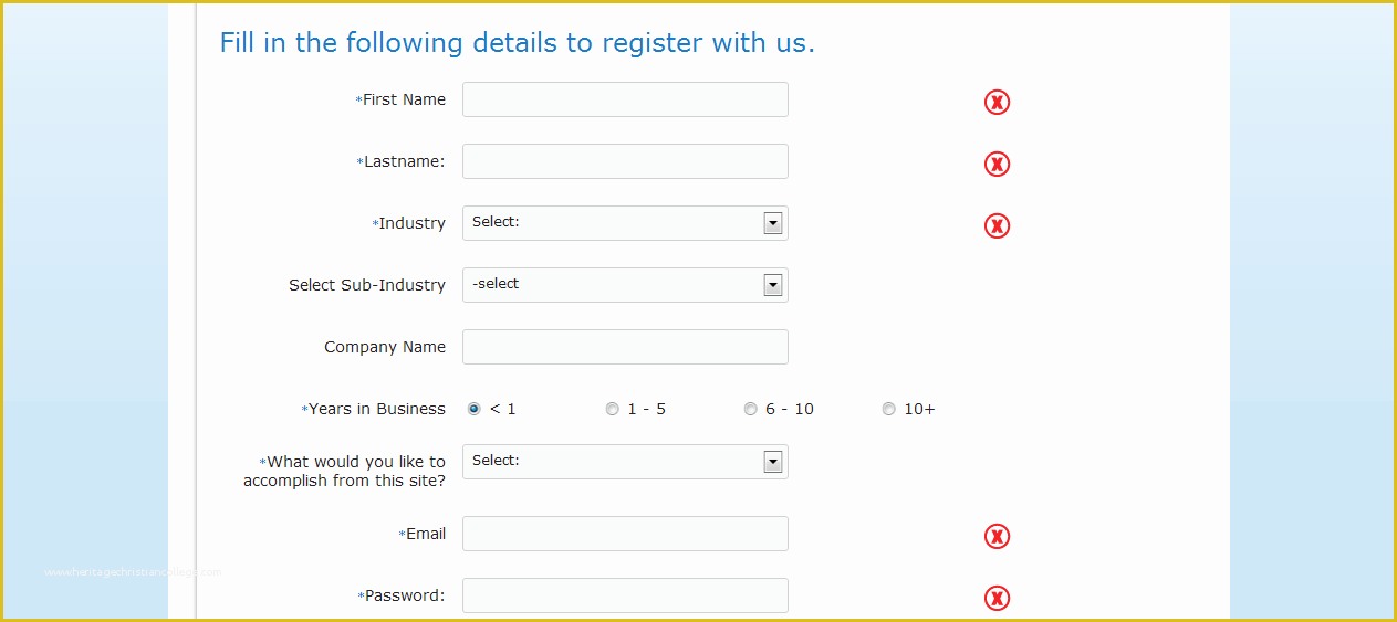 Free Css Templates for Registration form Of Beautify Your Registration form Validation Using Css