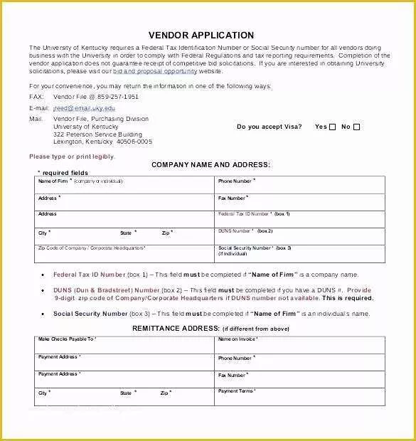 Free Css Templates for Registration form Of Vendor Application Template 9 Free Word Documents Download