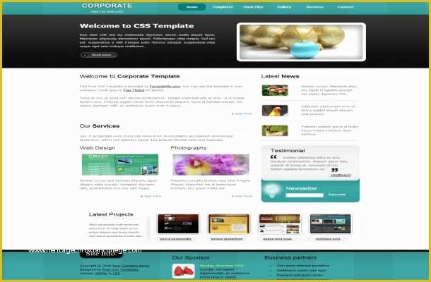 Free Css Web Templates Of Corporate Business Css Website Template Free Download