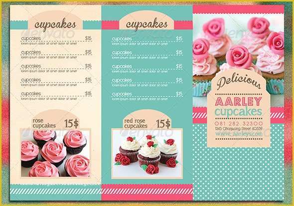 Free Cupcake Menu Template Of 10 Psd Tri Fold Menu Templates Free Tri Fold