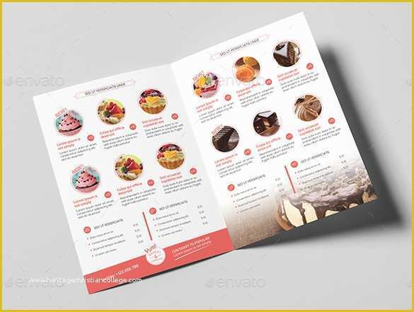 Free Cupcake Menu Template Of 29 Bakery Menu Templates Psd Ai Docs