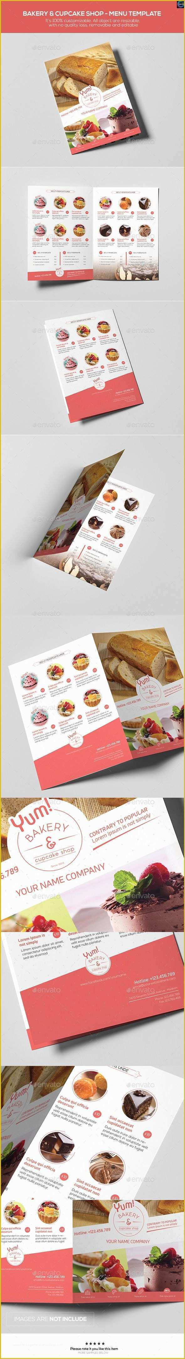 Free Cupcake Menu Template Of Bakery & Cupcake Shop Menu Template