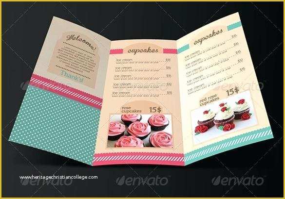 Free Cupcake Menu Template Of Cupcake Menu Template Cafe Bakery Website Templates