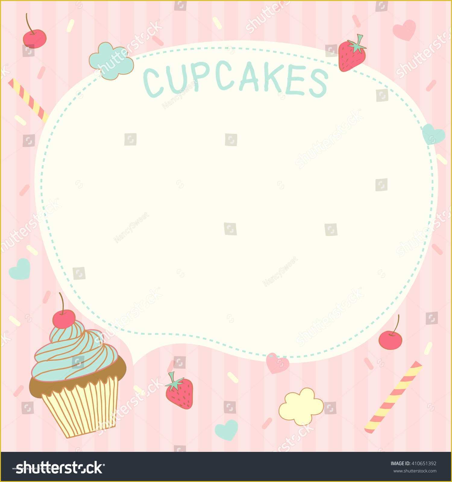 Free Cupcake Menu Template Of Cupcakes Vector Template Design Menurecipe