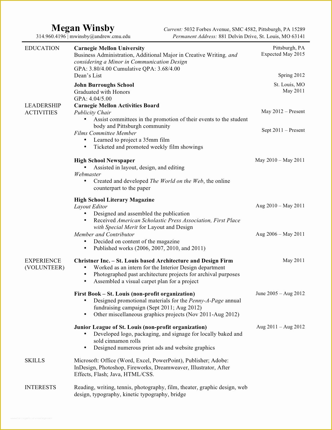 Free Current Resume Templates Of original Resume