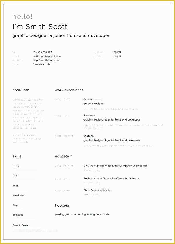 Free Current Resume Templates Of Resume Template 2017 Free Download Word