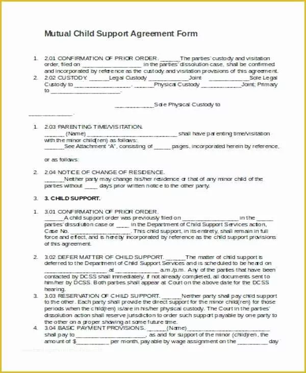 Free Custody Agreement Template Of Templates for Invitations Free Printable Child Custody and