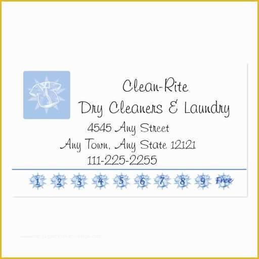 Free Customer Loyalty Punch Cards Templates Of Laundry Dry Cleaner Customer Loyalty Punch Card Business