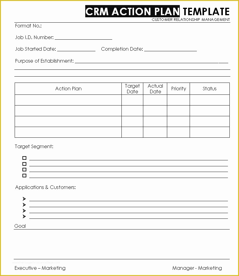 Free Customer Relationship Management Excel Template Of Action Plan Template Excel Download Free Marketing Plan