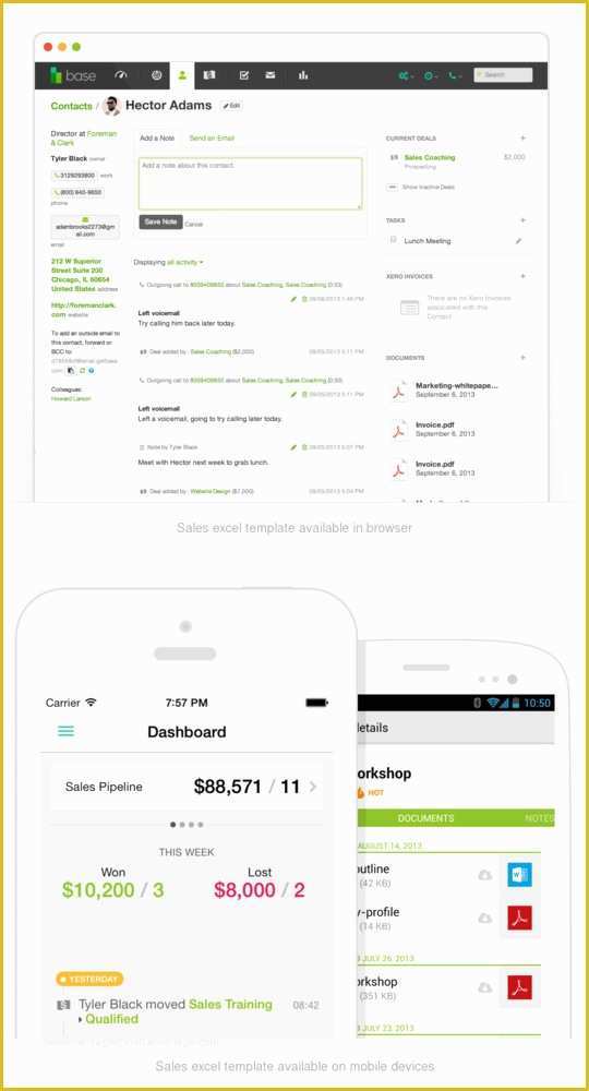 Free Customer Relationship Management Excel Template Of Sales Excel Template