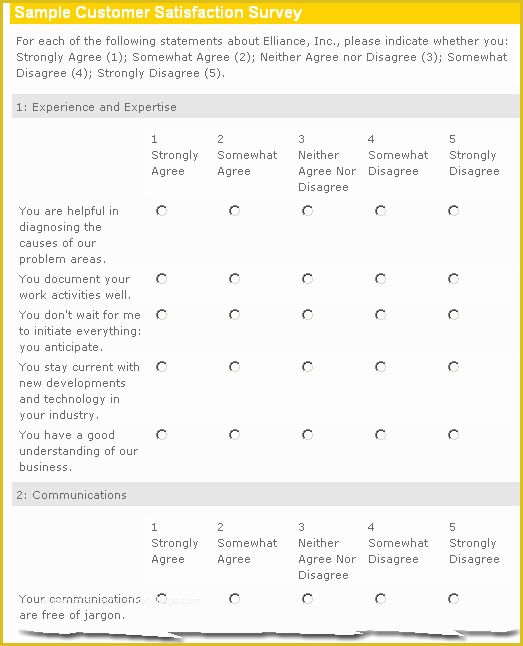 Free Customer Survey Template Of 21 Free Sample Survey Template Word Excel formats