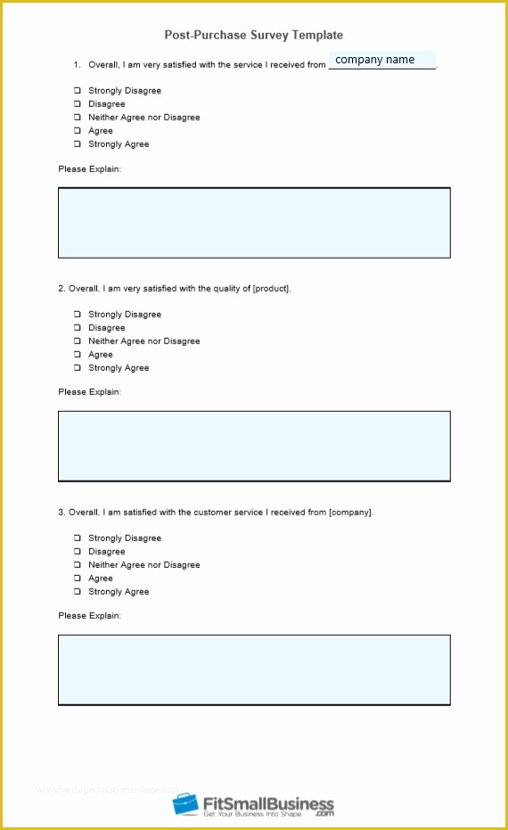 Free Customer Survey Template Of 5 Types Of Customer Satisfaction Surveys Free Templates