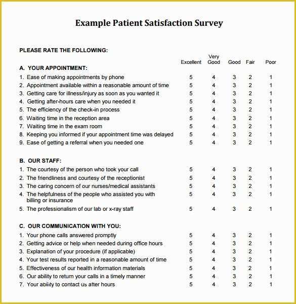 Free Customer Survey Template Of 8 Client Satisfaction Survey Templates