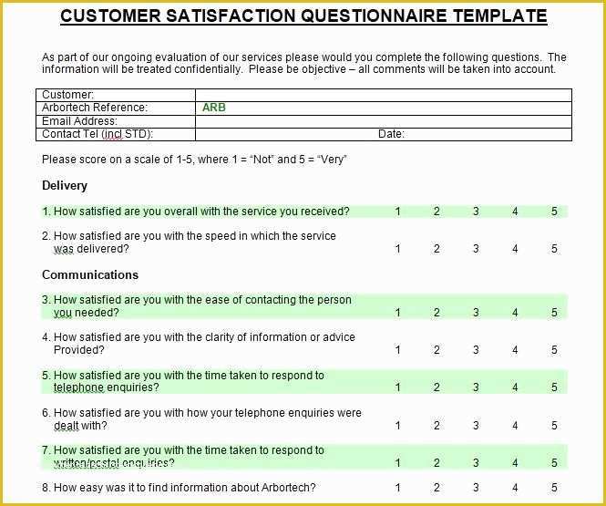 Free Customer Survey Template Of Printable Customer Satisfaction Survey Template Microsoft