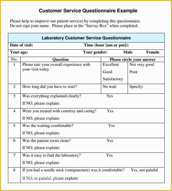 Free Customer Survey Template Of Sample Customer Satisfaction Survey 15 Documents In Pdf