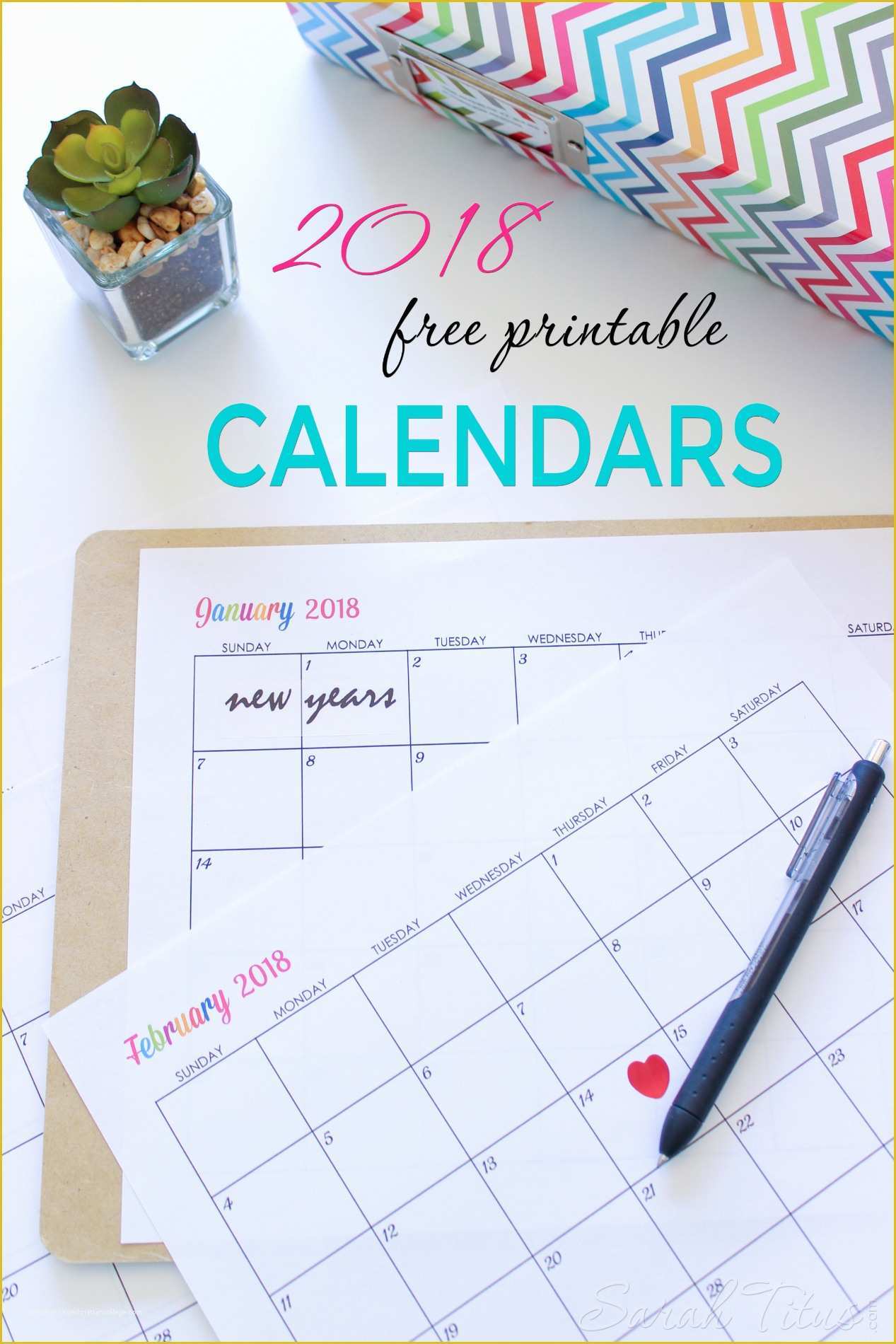 Free Customizable Calendar Template Of Custom Editable Free Printable 2018 Calendar Sarah Titus