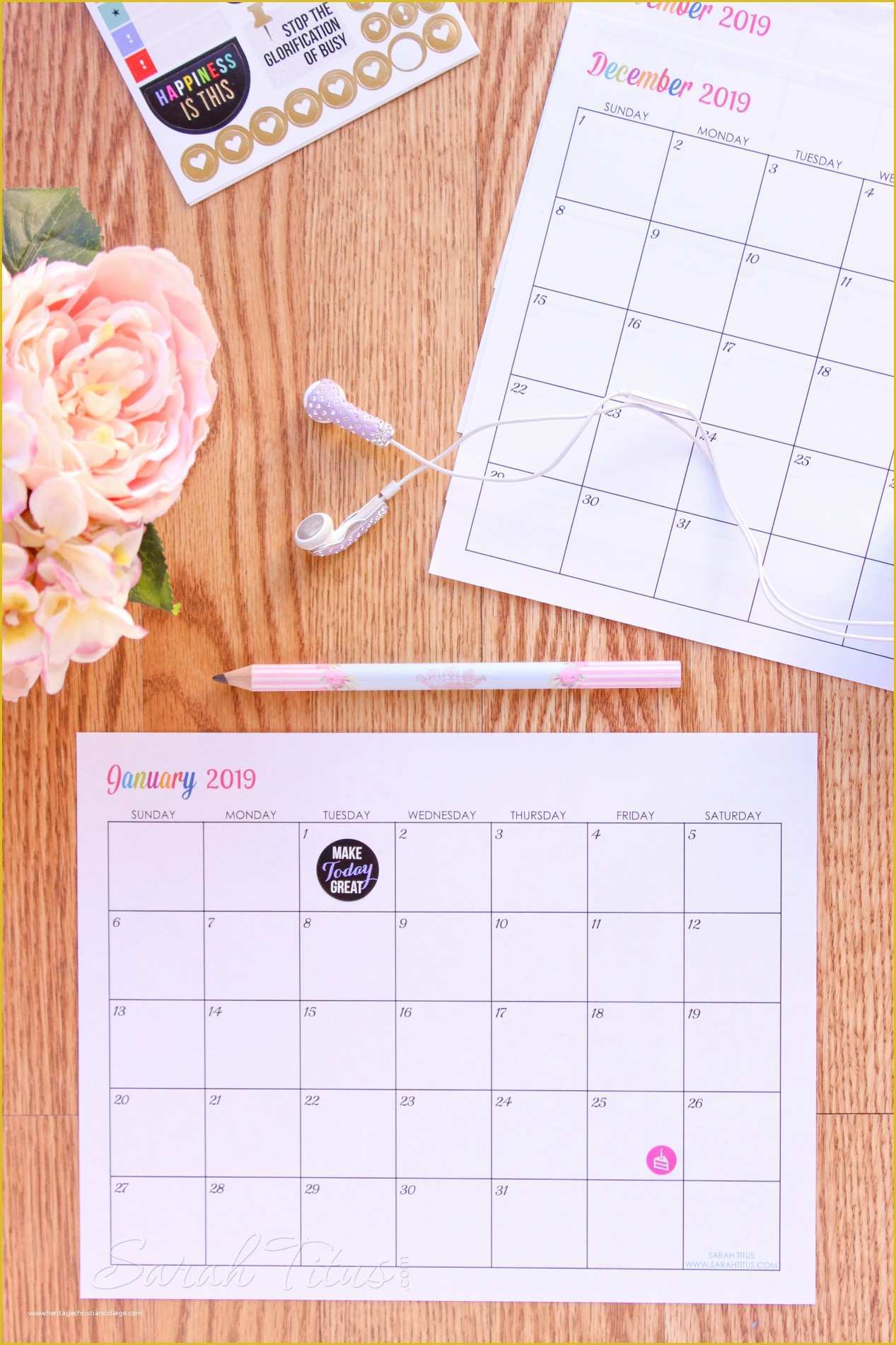 Free Customizable Calendar Template Of Custom Editable Free Printable 2019 Calendars Sarah Titus