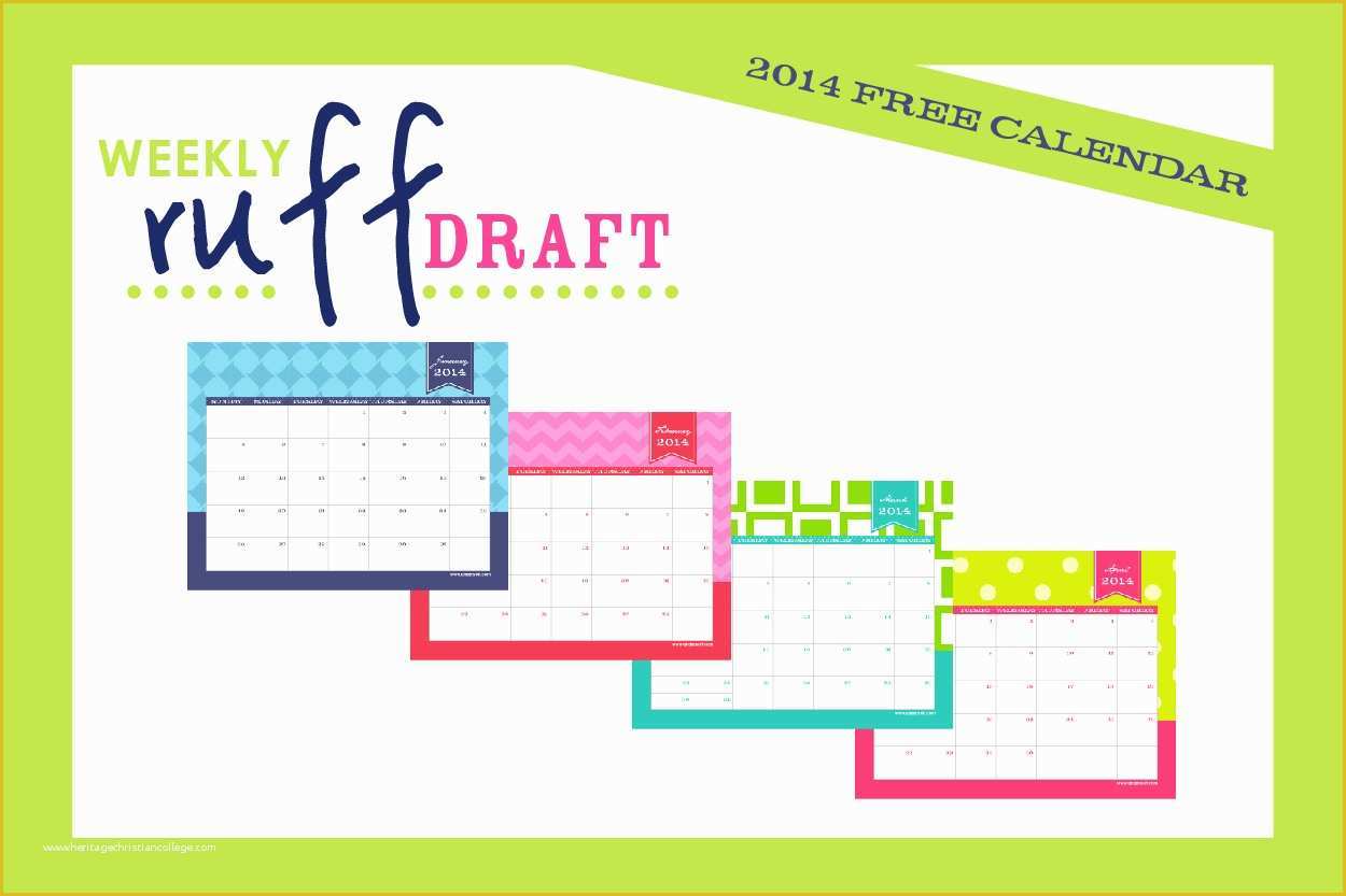 Free Customizable Calendar Template Of Free Printable Calendar 2014 by anders Ruff Custom Designs